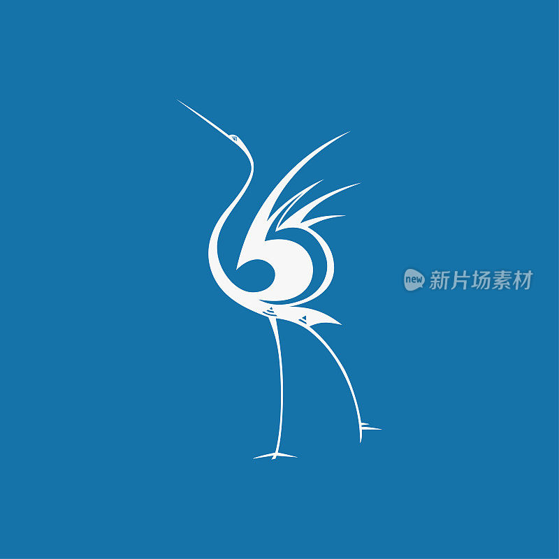 Crane(Chinese traditional paper-cut art)